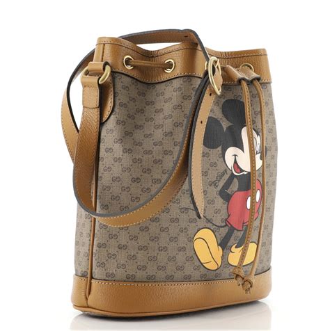 gucci mickey mouse bucket bag price|gucci mickey mouse shoulder bag.